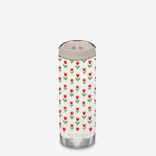 16oz TKWide with Cafe - Red Tulips